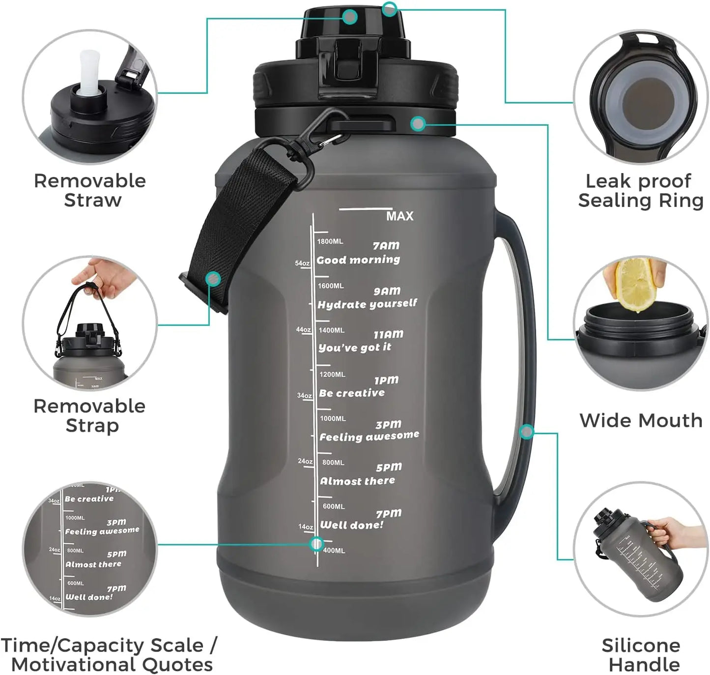 Collapsible Water Bottle 2.0L